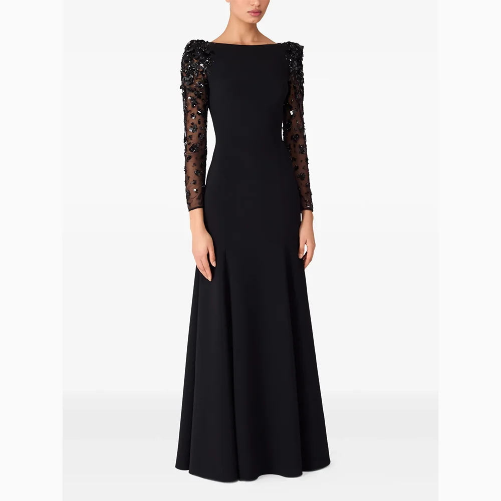 Индивидуальные вечерние платья с вырезом лодочкой и длинными рукавами, вечерние платья для торжественных случаев, кружевное платье с кристаллами, прямое платье для выпускного вечера длиной до пола
Индивидуальные вечерние платья с вырезом лодочкой и длинными рукавами, вечерние платья для торжественных случаев, кружевное платье с кристаллами, прямое платье для выпускного вечера длиной до пола