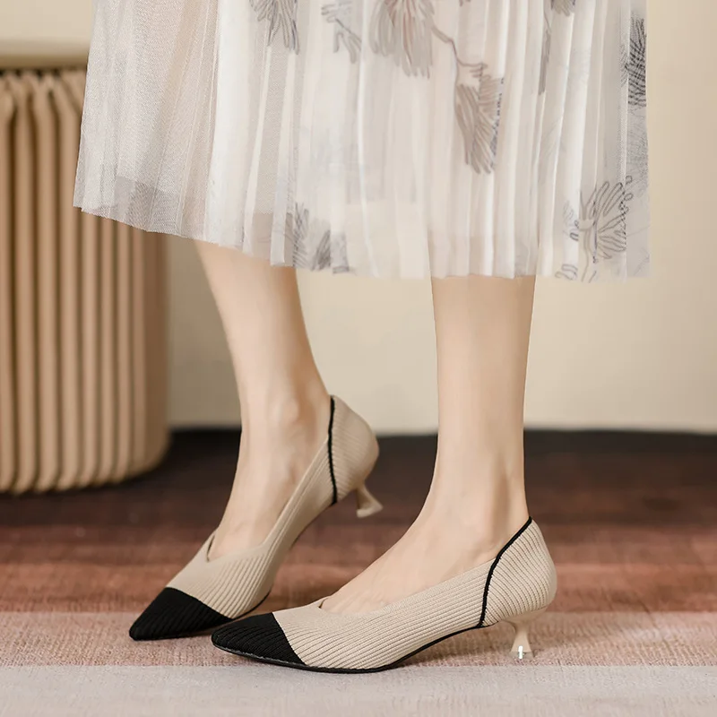 Moccasins Mesh Ballet Women's Work Low Heels New Knitted Breathable Thin Heels Fashion Color Matching Shoes Spring Autumn
Moccasins Mesh Ballet Women's Work Low Heels New Knitted Breathable Thin Heels Fashion Color Matching Shoes Spring Autumn
