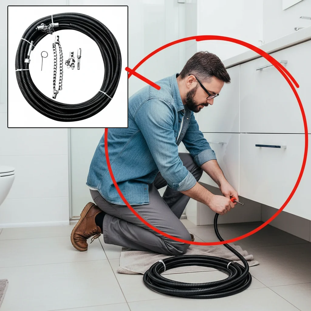 Электрический канализационный бур-прочиститель с цепью, 8 мм, гибкий вал, инструмент для прочистки труб - цепь из закаленной нержавеющей стали
Электрический канализационный бур-прочиститель с цепью, 8 мм, гибкий вал, инструмент для прочистки труб - цепь из закаленной нержавеющей стали