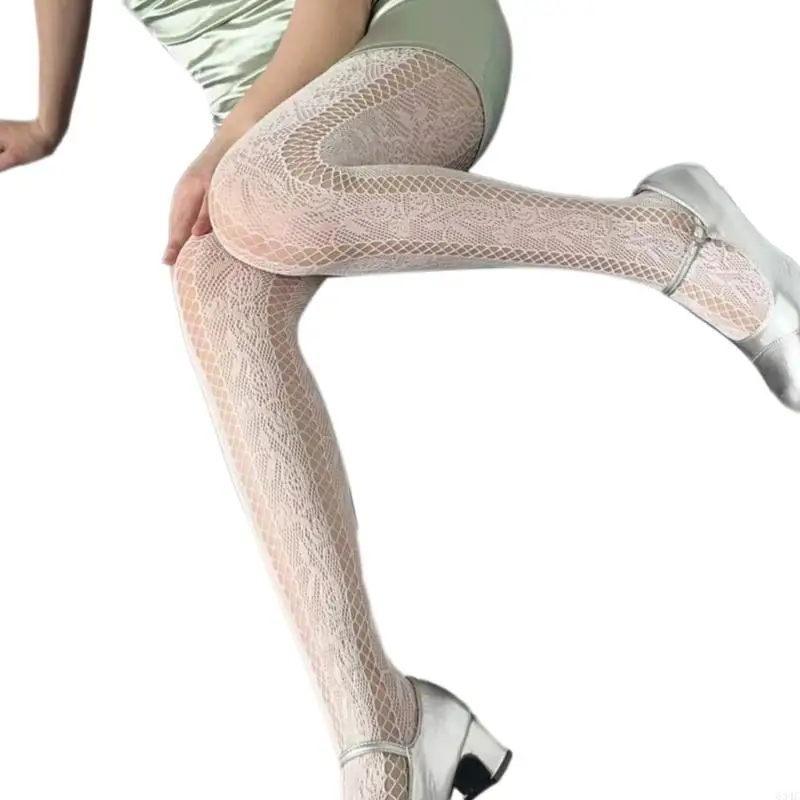 634C Women Vintage Fishnet Pantyhose Rose Pattern Side Hollow Out Striped Mesh Tights
634C Women Vintage Fishnet Pantyhose Rose Pattern Side Hollow Out Striped Mesh Tights