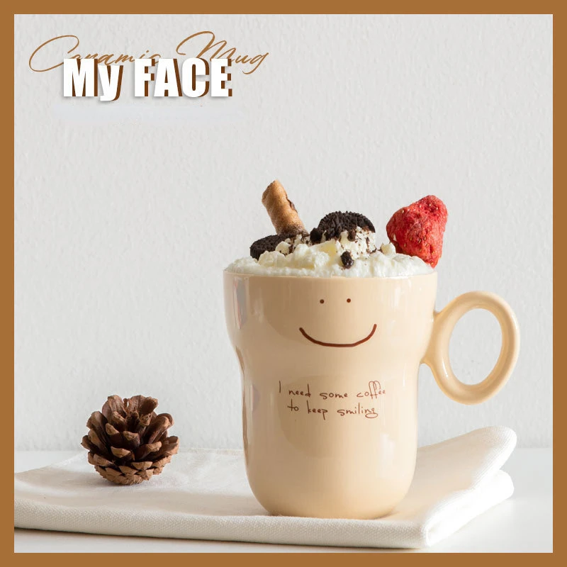 Korean Simple Cute Milk Yellow Ceramic Coffee Cup Smiley Mug Home Drinking Cup Coffee Cup Milk Cup Garden Kitchen Utensils
Korean Simple Cute Milk Yellow Ceramic Coffee Cup Smiley Mug Home Drinking Cup Coffee Cup Milk Cup Garden Kitchen Utensils