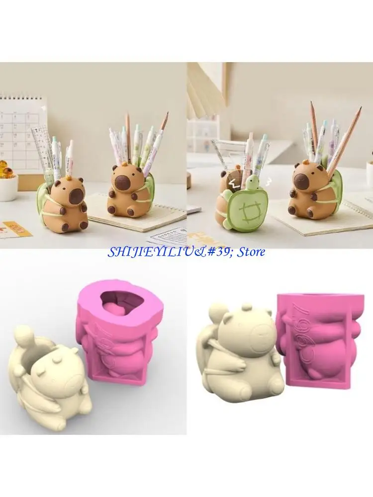 E21F Creative Silicone Planter Mould Capybara Silicone Texture for Making Unique Concrete Vases and Desk Pen Holders
E21F Creative Silicone Planter Mould Capybara Silicone Texture for Making Unique Concrete Vases and Desk Pen Holders