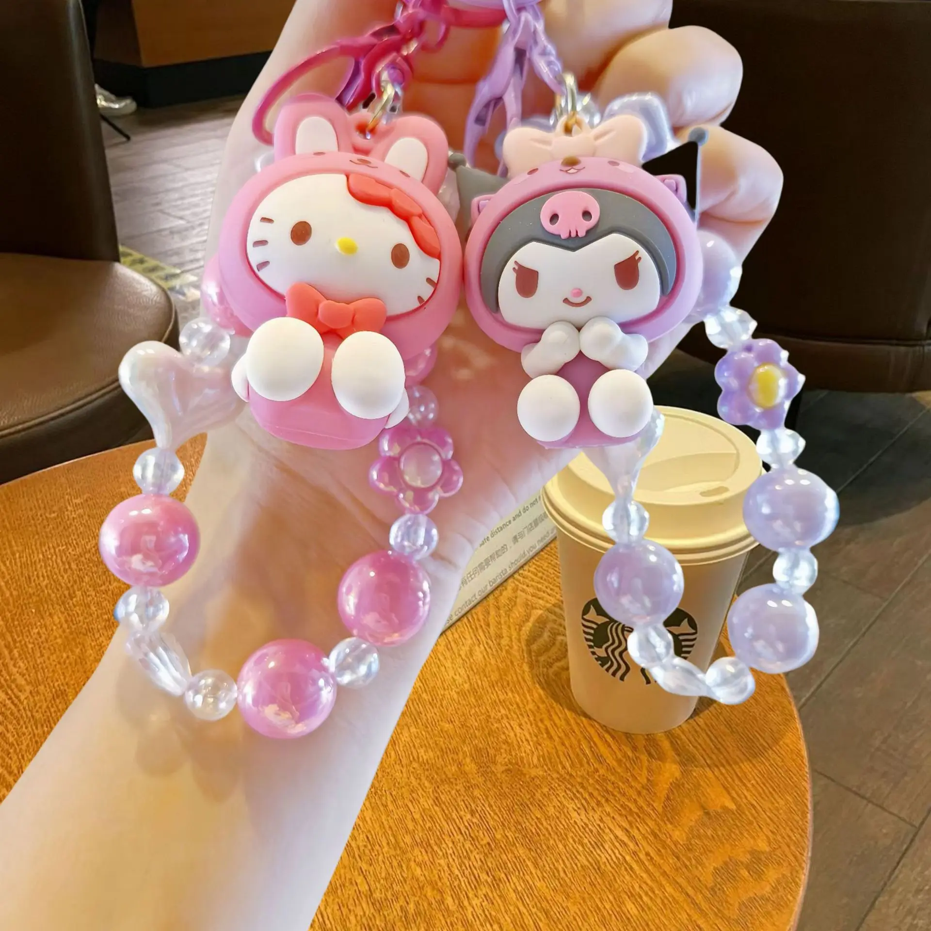 Sanrio Mobile Phone Chain Keychain Cartoon Figure Love Beaded DIY Hand Made Girls Cute Bag Hanging Adornment Fashion Toys Gifts
Sanrio Mobile Phone Chain Keychain Cartoon Figure Love Beaded DIY Hand Made Girls Cute Bag Hanging Adornment Fashion Toys Gifts