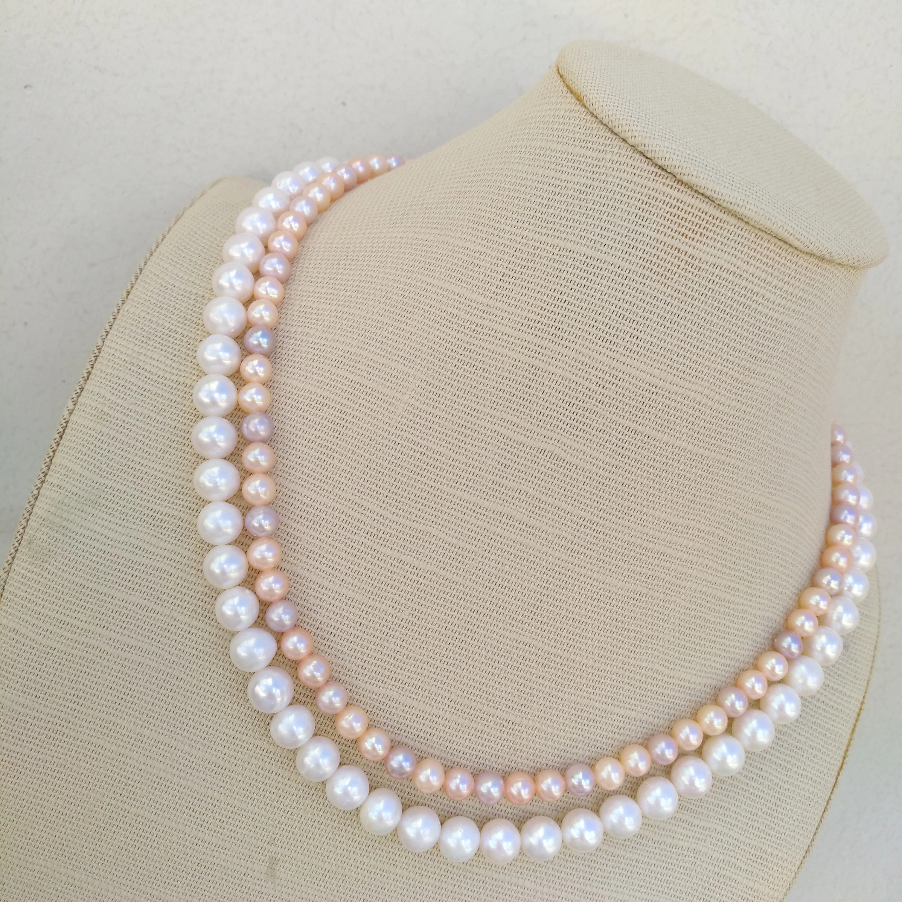 Two Strand Japanese south sea 6-7mm White Pink Purple Pearl Necklace Exquisite Jewelry And Beautiful Gifts At Daily Nice Look
Two Strand Japanese south sea 6-7mm White Pink Purple Pearl Necklace Exquisite Jewelry And Beautiful Gifts At Daily Nice Look