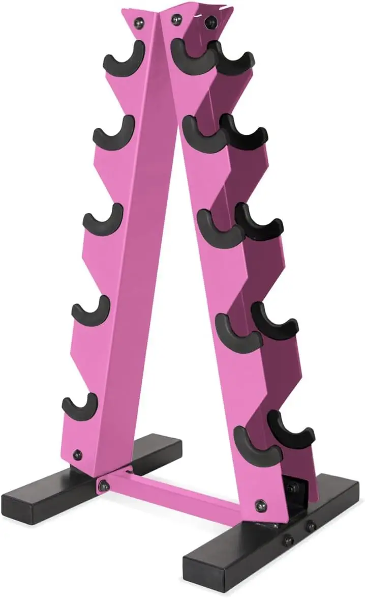 Home Gym 5-Tier A-Frame Dumbbell Rack, Steel, Multiple Color Options
Home Gym 5-Tier A-Frame Dumbbell Rack, Steel, Multiple Color Options