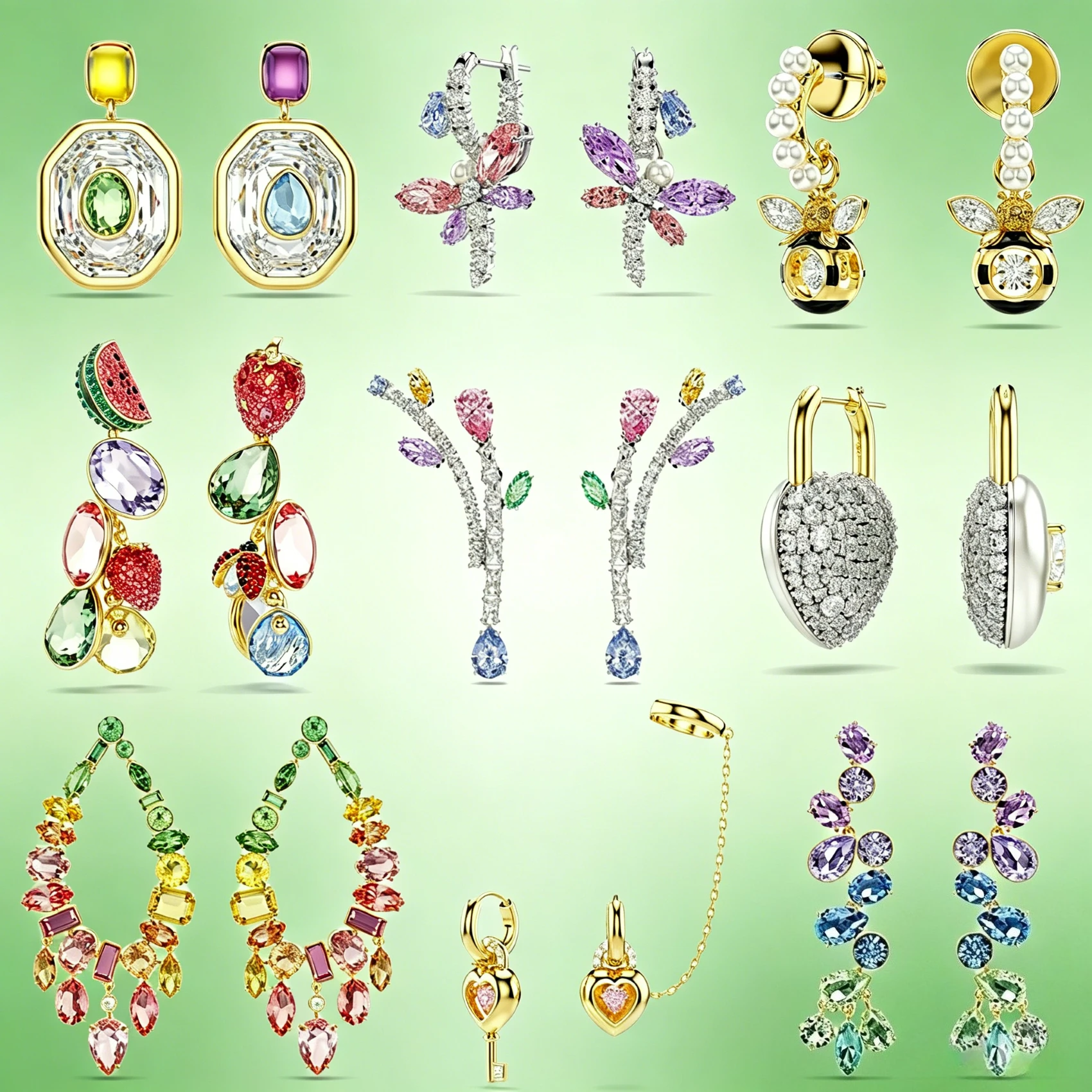 2026 High Quality Commemorative Day Jewelry Charm Silver Gold Heart shaped Green Pink Tassel Pendant Earrings as a Gift forWomen
2026 High Quality Commemorative Day Jewelry Charm Silver Gold Heart shaped Green Pink Tassel Pendant Earrings as a Gift forWomen
