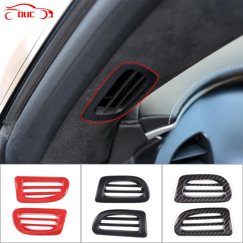 Car Styling A Pillar Air Conditioner Outlet Frame Cover Trim For Chevrolet Corvette C7 2014-2019 AC Vent Stickers Accessories
Car Styling A Pillar Air Conditioner Outlet Frame Cover Trim For Chevrolet Corvette C7 2014-2019 AC Vent Stickers Accessories