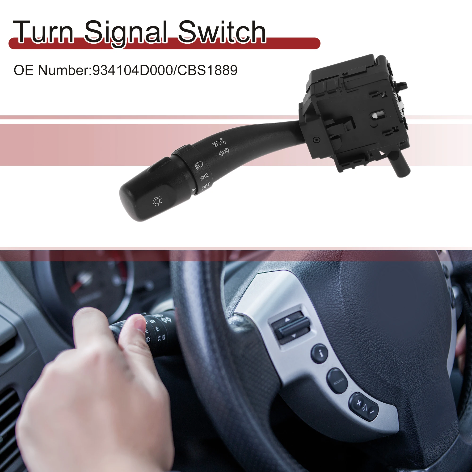 UXCELL No.934104D000/CBS1889 Turn Signal Switch for Hyundai Entourage 2007-2008
UXCELL No.934104D000/CBS1889 Turn Signal Switch for Hyundai Entourage 2007-2008