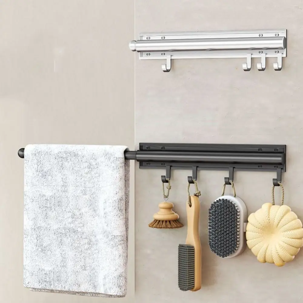 Aluminum Alloy Closet Valet Rod Retractable Wall Mounted Extending Closet Rod Hanger Space Saving with 4 Hooks
Aluminum Alloy Closet Valet Rod Retractable Wall Mounted Extending Closet Rod Hanger Space Saving with 4 Hooks
