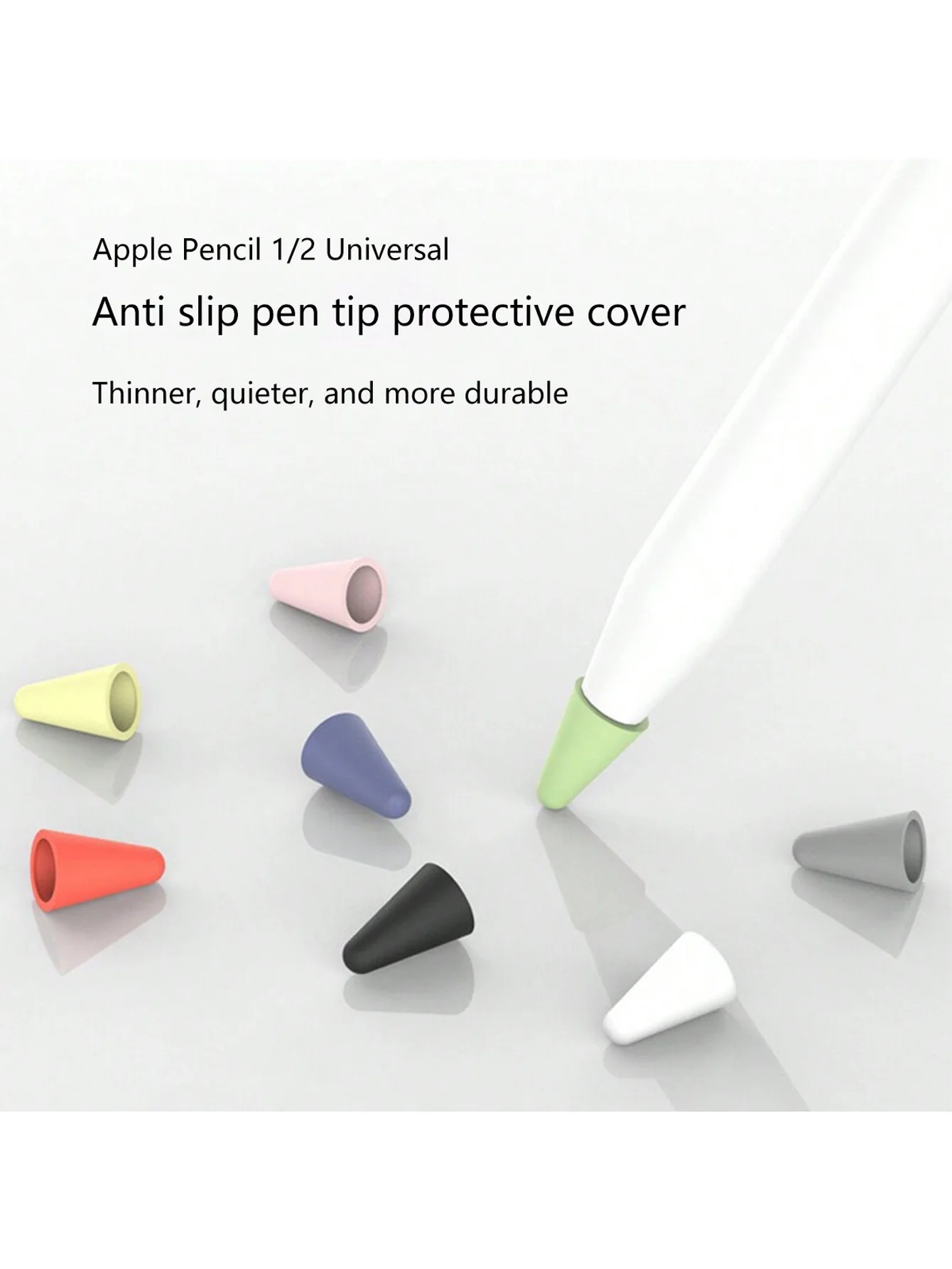 8-Pack Silicone Low-Resistance Pen Tip Covers Suitable for Huawei and Apple Universal Pencil First and Second Generation Pen Tip Caps
8-Pack Silicone Low-Resistance Pen Tip Covers Suitable for Huawei and Apple Universal Pencil First and Second Generation Pen Tip Caps