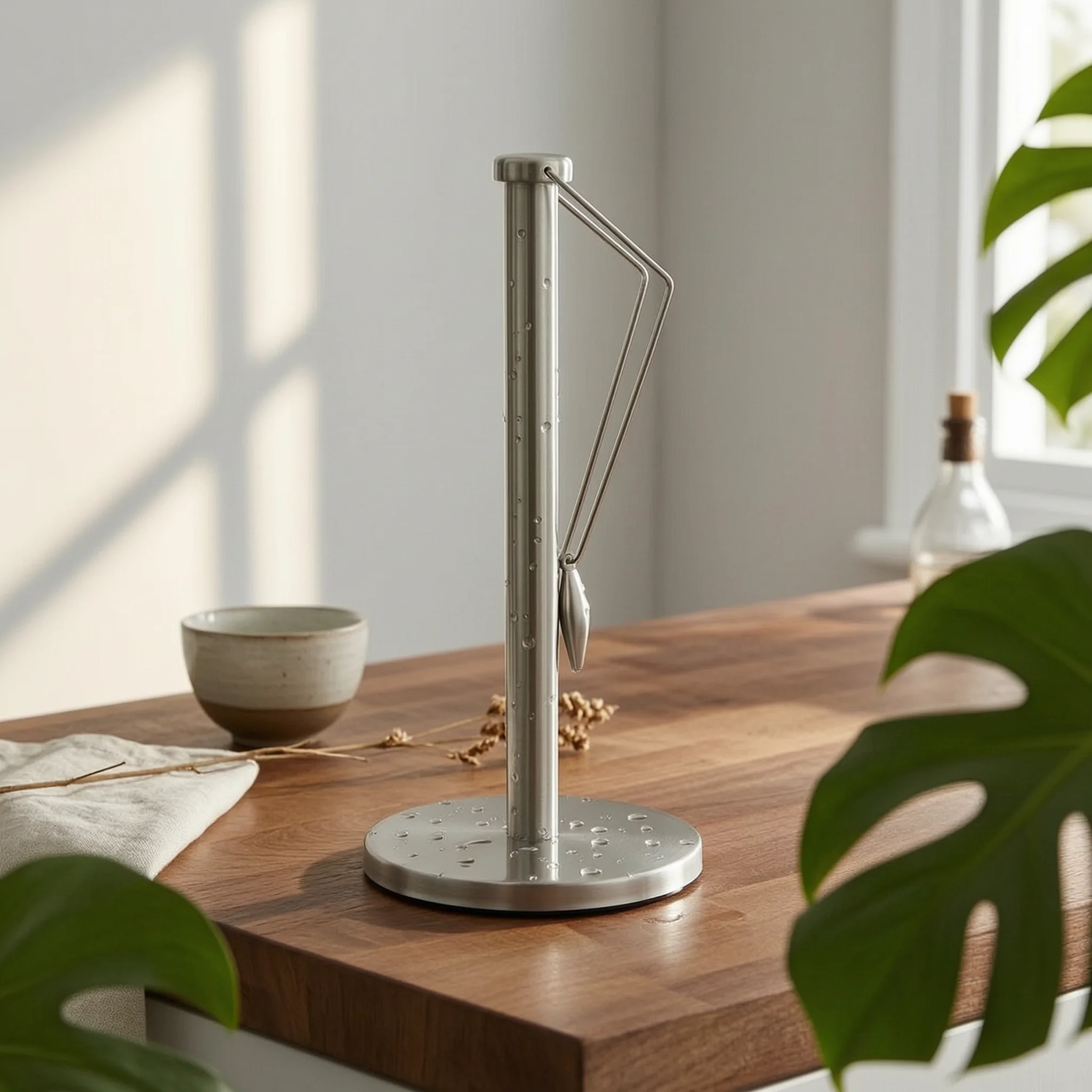 Stainless Steel Paper Towel Stand Single-Handed Tear Kitchen Roll Dispenser for Restaurant, Bathroom
Stainless Steel Paper Towel Stand Single-Handed Tear Kitchen Roll Dispenser for Restaurant, Bathroom