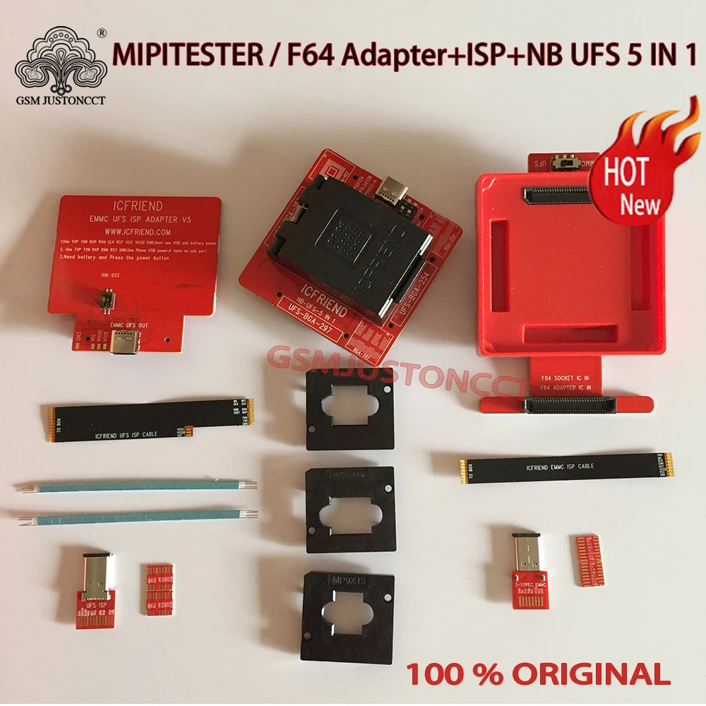 НОВЕЙШИЙ Оригинальный адаптер MIPITESTER / F64 + ISP + NB UFS 5 В 1 (254 /153 /297) x Инструмент-адаптер
НОВЕЙШИЙ Оригинальный адаптер MIPITESTER / F64 + ISP + NB UFS 5 В 1 (254 /153 /297) x Инструмент-адаптер