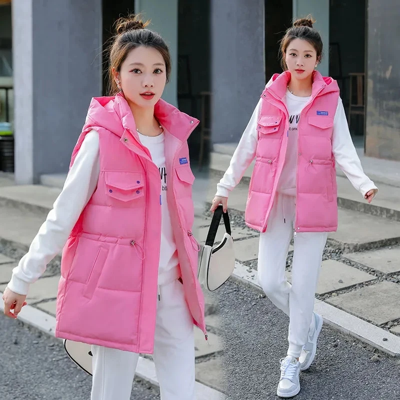 2023 Winter New Pure Joker Elegant Down Cotton Jacket Women's Coat Zipper Hooded Fashion Leisure Temperament Female Outerwear
2023 Winter New Pure Joker Elegant Down Cotton Jacket Women's Coat Zipper Hooded Fashion Leisure Temperament Female Outerwear