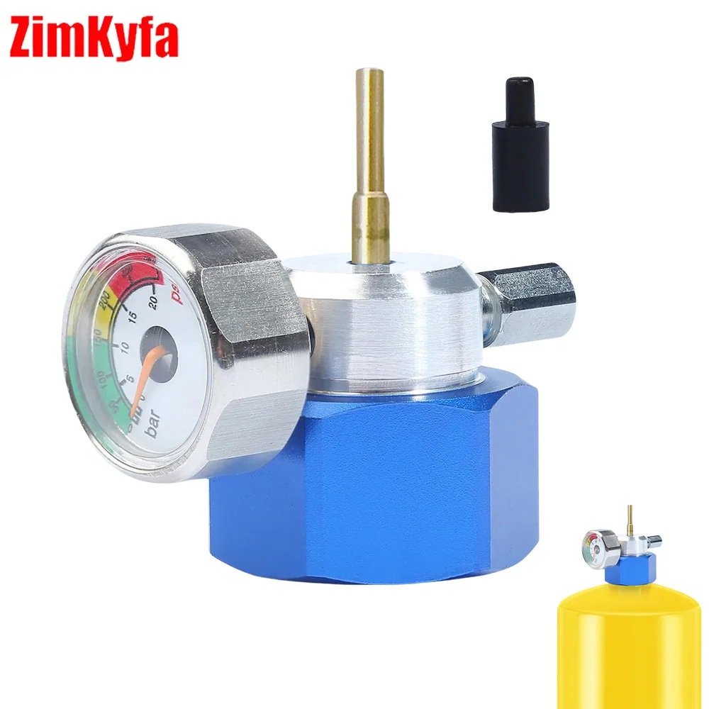 Propane Filling Adapter for Green Gas with Pressure Gauges Use with Propane Camping Tank
Propane Filling Adapter for Green Gas with Pressure Gauges Use with Propane Camping Tank