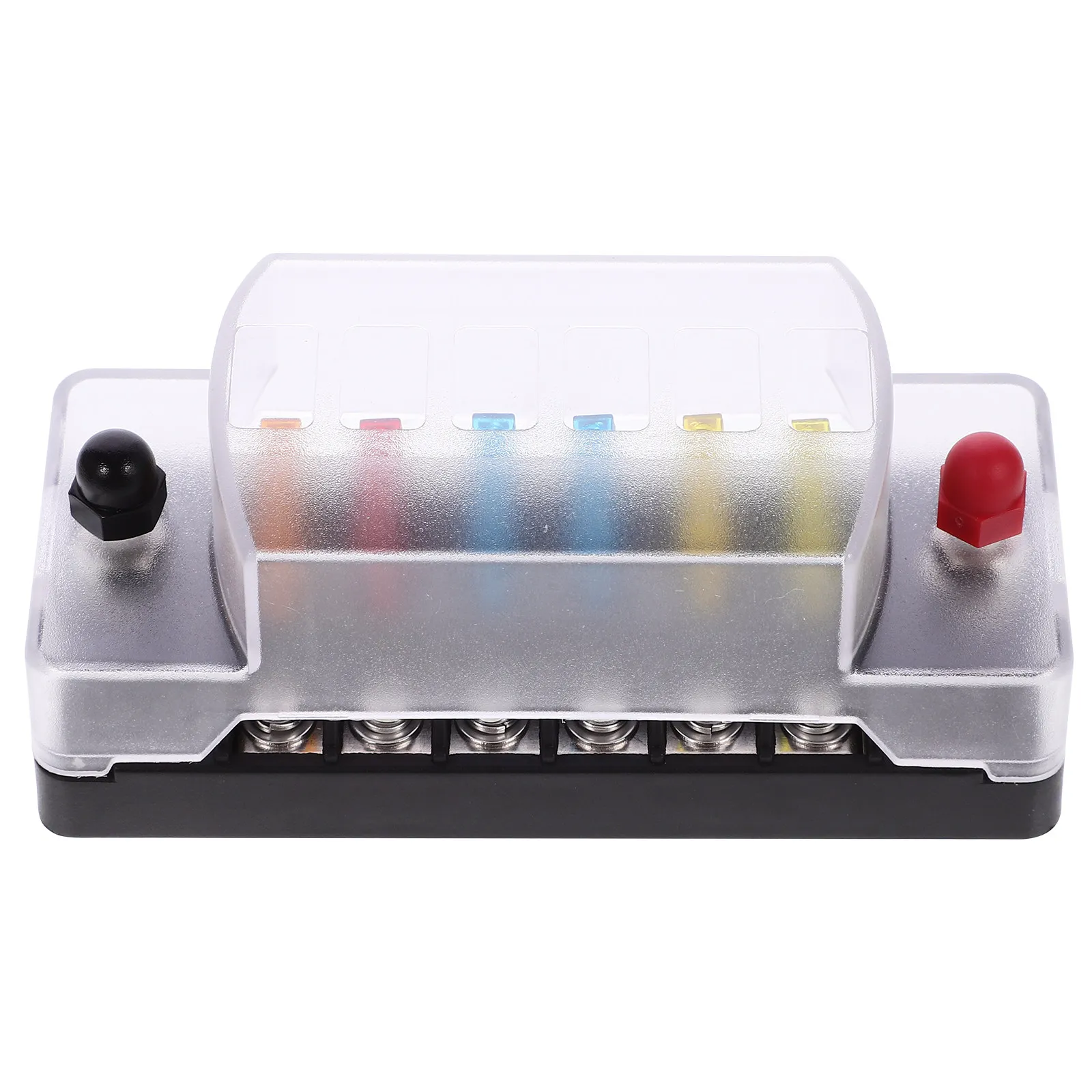 1Set 6 Way Automotive Fuse Block 1in6out Fused Distribution Block for Car Boat Motorcycle Marine Electrical System Safety
1Set 6 Way Automotive Fuse Block 1in6out Fused Distribution Block for Car Boat Motorcycle Marine Electrical System Safety