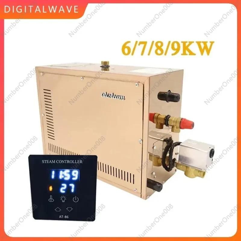 9kw Automatic stainless steel Steam Generator Automatic descaling Sauna Room Steam Bath Machine For Spa Room Digital Controller
9kw Automatic stainless steel Steam Generator Automatic descaling Sauna Room Steam Bath Machine For Spa Room Digital Controller