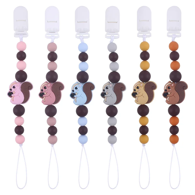 ABCPICK Baby Pacifier Chain Silicone Teether Toy Handmade Teething Strap Newborns Nipple Holder Leash Chewable Toy
ABCPICK Baby Pacifier Chain Silicone Teether Toy Handmade Teething Strap Newborns Nipple Holder Leash Chewable Toy