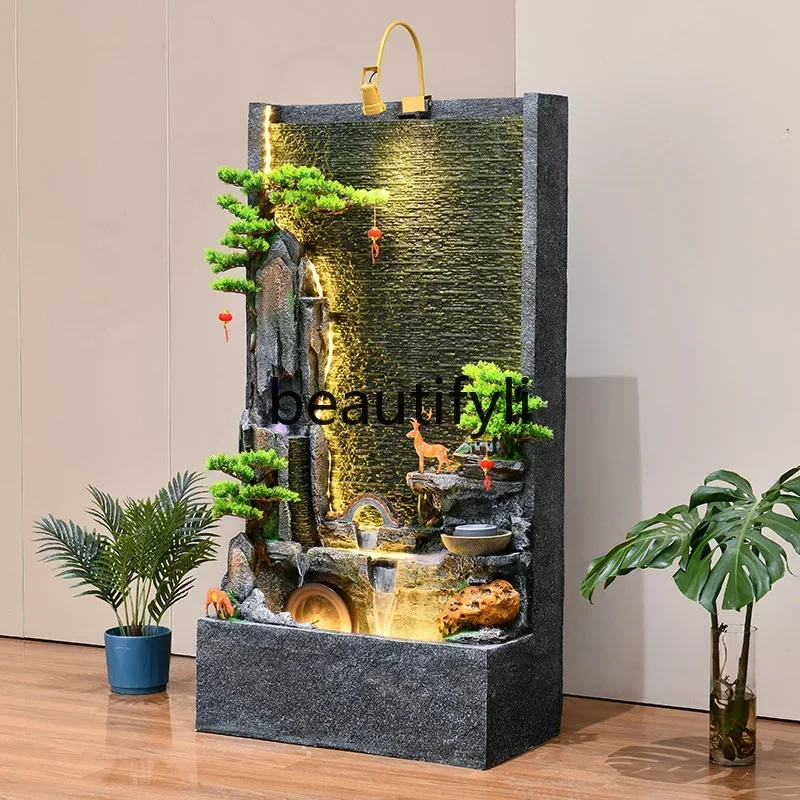 SS Flowing water screen living room entrance Flowing water generates wealth Circulating water housewarming ceremony
SS Flowing water screen living room entrance Flowing water generates wealth Circulating water housewarming ceremony