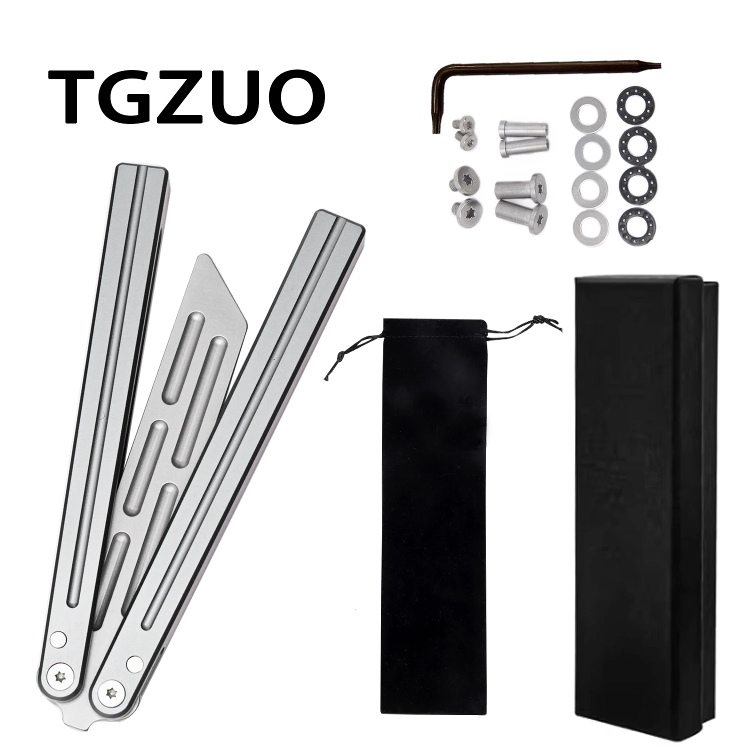 TGZUO Barison Aluminum Alloy Handle Foldable 3r13 Steel Blade Secure Without Cutting Edge Blade Secure Outdoor Practice Silver
TGZUO Barison Aluminum Alloy Handle Foldable 3r13 Steel Blade Secure Without Cutting Edge Blade Secure Outdoor Practice Silver