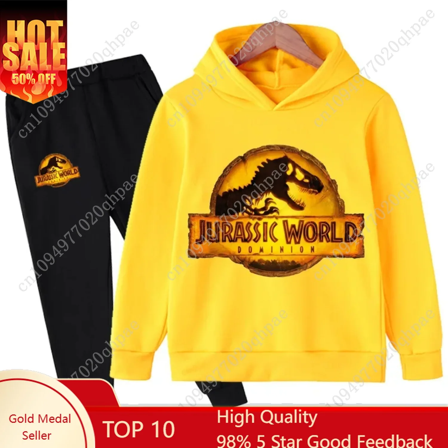 Kids Jurassic World Fashion Pullovers Clothes Children Dinosaur Hoodies Pants Set Boys Girls Dominion Sweatshirts Hooded Suit
Kids Jurassic World Fashion Pullovers Clothes Children Dinosaur Hoodies Pants Set Boys Girls Dominion Sweatshirts Hooded Suit