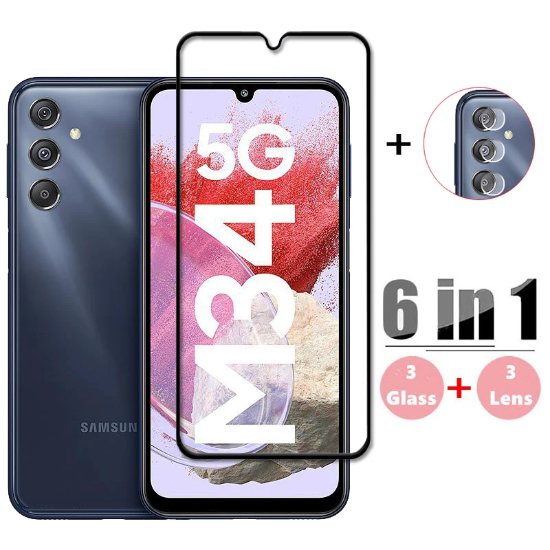Full Cover Glass For Samsung Galaxy M34 5G Tempered Glass for Samsung M34 Screen Protector Lens Film For Samsung Galaxy M34
Full Cover Glass For Samsung Galaxy M34 5G Tempered Glass for Samsung M34 Screen Protector Lens Film For Samsung Galaxy M34