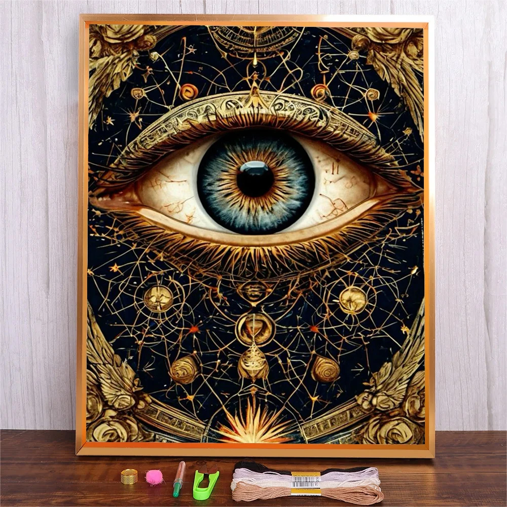 Evil Eyes Printed Painting Cotton Thread Cross Stitch Kits Hand Fabric Canvas Sewing Needlework DIY Full Pattern Embroidery Set
Evil Eyes Printed Painting Cotton Thread Cross Stitch Kits Hand Fabric Canvas Sewing Needlework DIY Full Pattern Embroidery Set