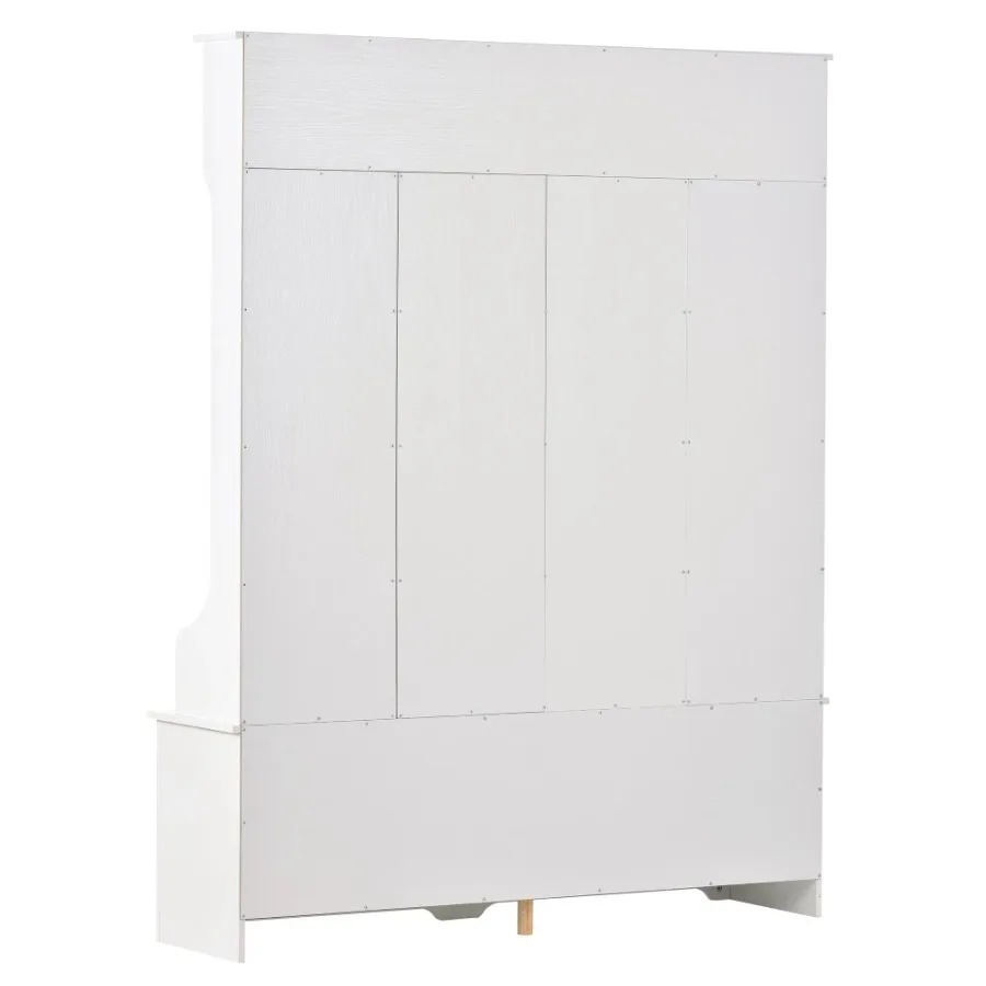 ON-TREND Modern Style Multiple Functions Hallway Coat Rack with Metal Black Hooks Entryway Bench 60" Wide Hall Tree with Ample
ON-TREND Modern Style Multiple Functions Hallway Coat Rack with Metal Black Hooks Entryway Bench 60" Wide Hall Tree with Ample