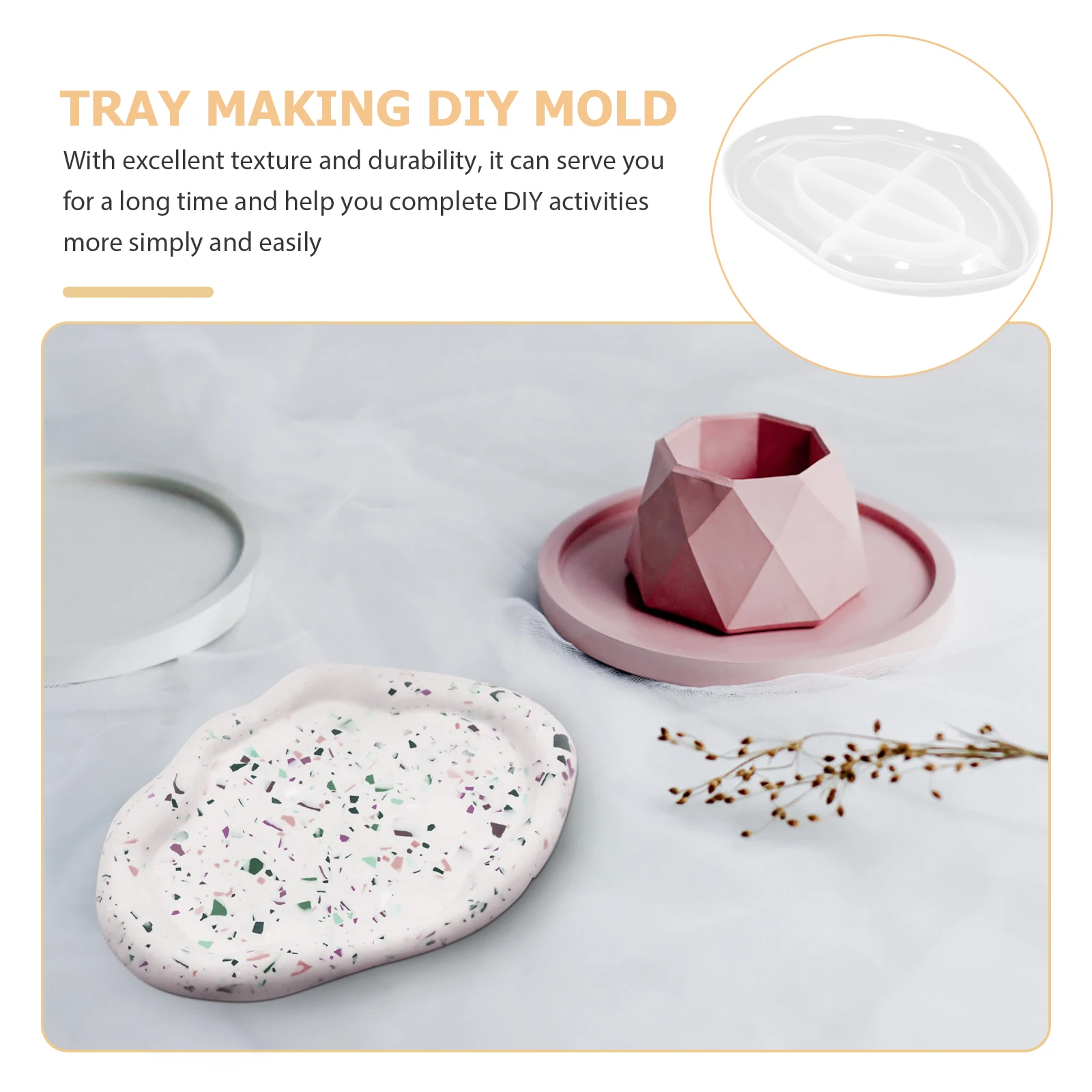 Practical Silicone Tray Mold Irregular Decorative Crafts Mold for Creative Resin Projects
Practical Silicone Tray Mold Irregular Decorative Crafts Mold for Creative Resin Projects
