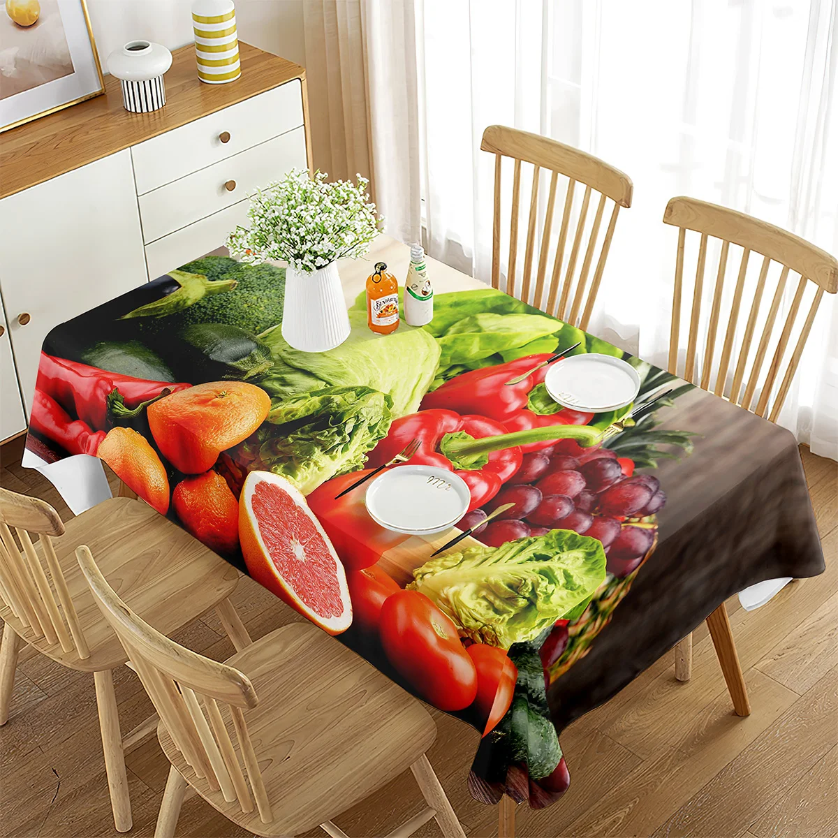 Fresh Vegetables Tablecloth Green Food Plants Theme Decor for Rectangular Tablecloth for Kitchen Dining Room Banquet Decoration
Fresh Vegetables Tablecloth Green Food Plants Theme Decor for Rectangular Tablecloth for Kitchen Dining Room Banquet Decoration