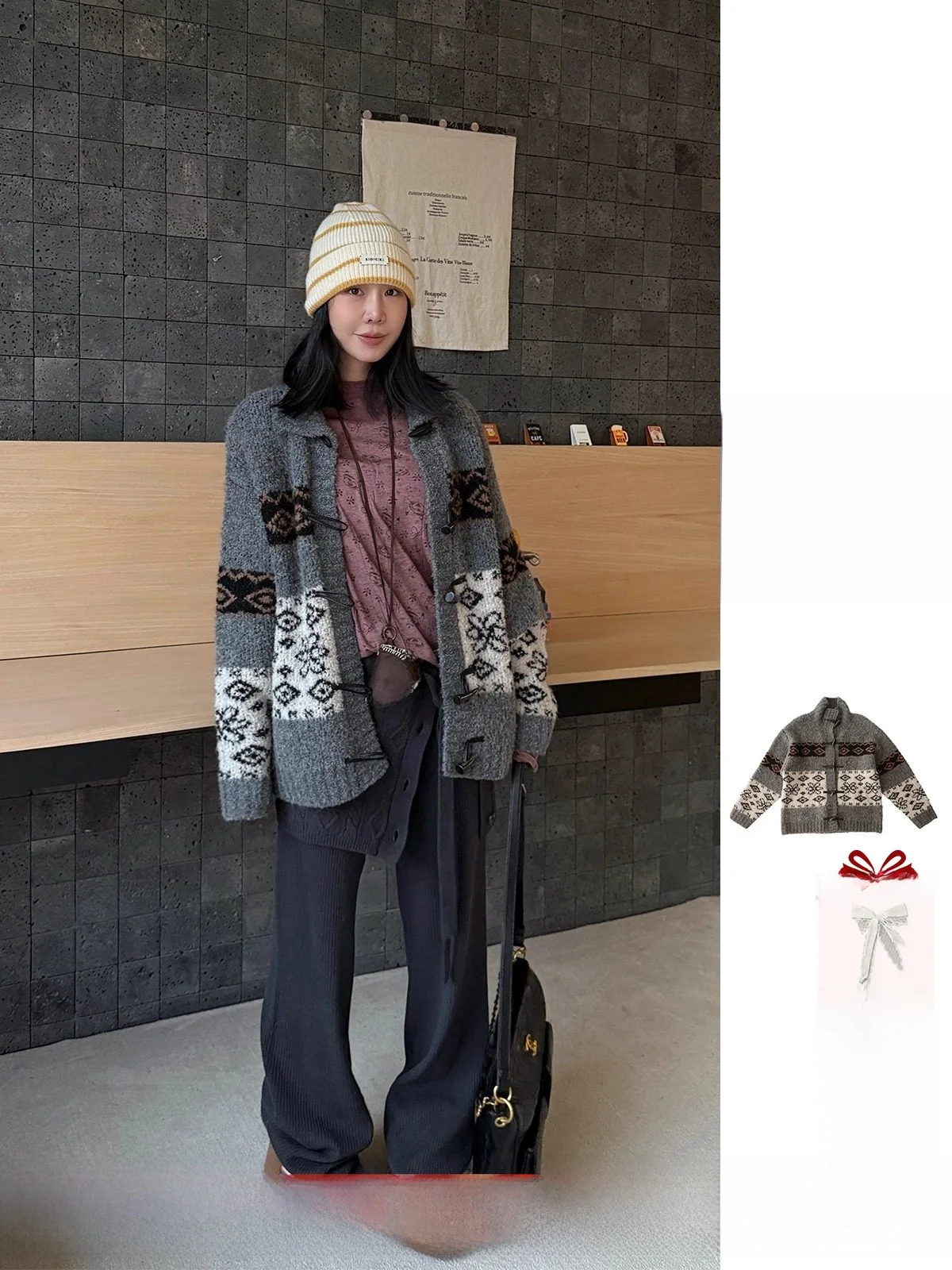 Кардиган-свитер MANZANILLA с вышивкой Fair Isle, повседневный, свободного кроя, для женщин, на каждый день, из полиэстера, акрила, нейлона
Кардиган-свитер MANZANILLA с вышивкой Fair Isle, повседневный, свободного кроя, для женщин, на каждый день, из полиэстера, акрила, нейлона