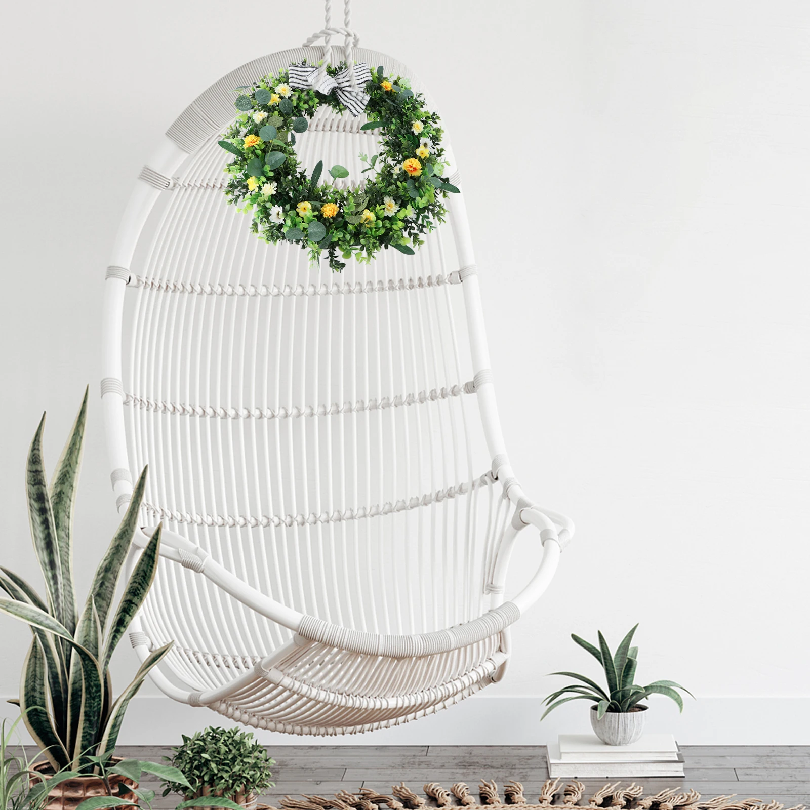 Artificial Decorative Wreath Tpe Easter Imitation Household Pendant Theme Party Bright Color Sturdy Home Life
Artificial Decorative Wreath Tpe Easter Imitation Household Pendant Theme Party Bright Color Sturdy Home Life