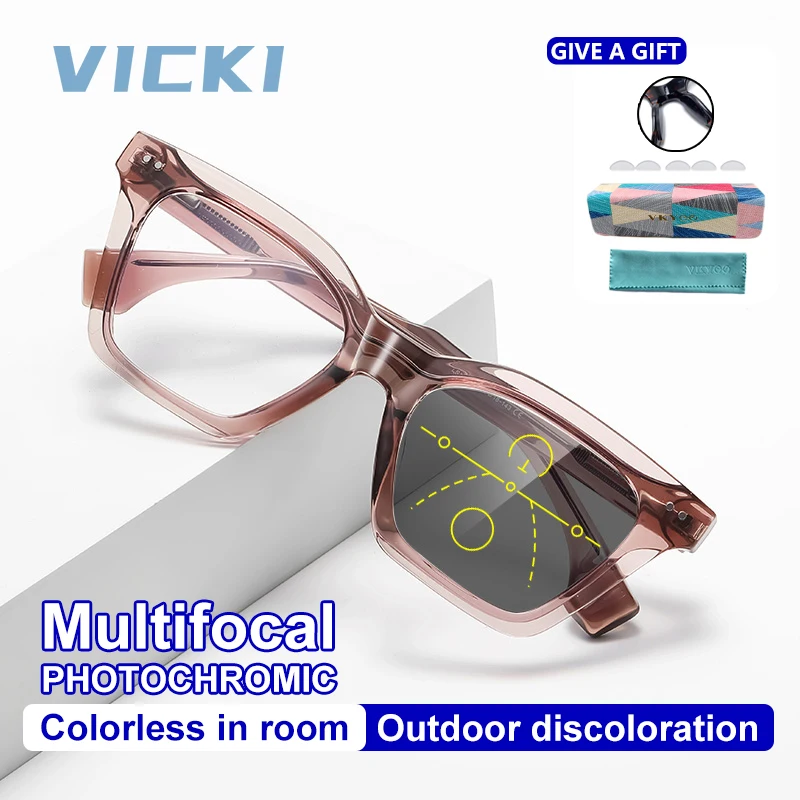 Очки VICKI с модной цветной квадратной оправой, защищающие от синего света, с возможностью коррекции зрения, фотохромные, мультифокальные, LS087
Очки VICKI с модной цветной квадратной оправой, защищающие от синего света, с возможностью коррекции зрения, фотохромные, мультифокальные, LS087
