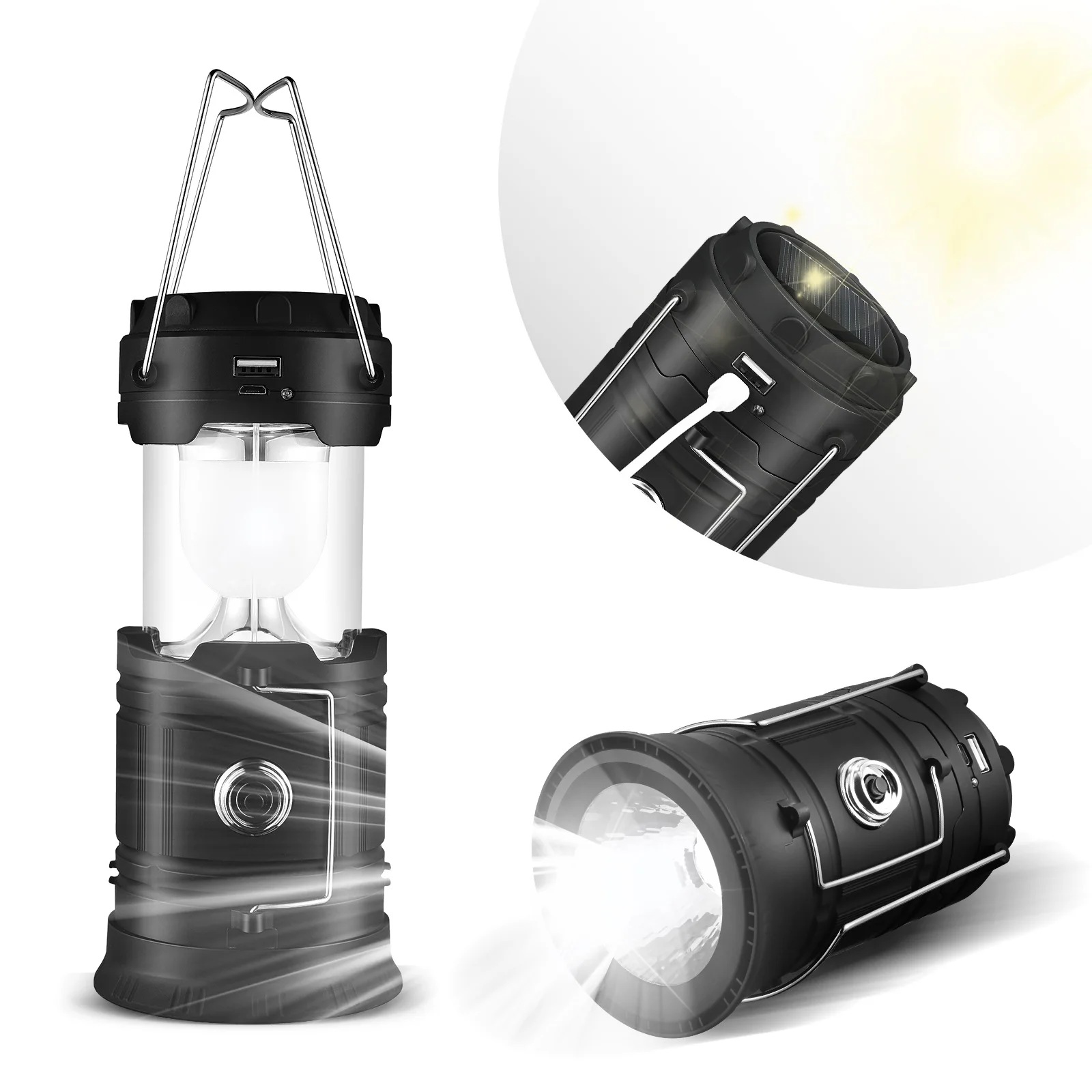 Solar Lantern Camping Light Outdoor Lighting Rechargeable Lamp Powerful Flashlight Tent Equipment Supplies Bulb Portable Lights
Solar Lantern Camping Light Outdoor Lighting Rechargeable Lamp Powerful Flashlight Tent Equipment Supplies Bulb Portable Lights