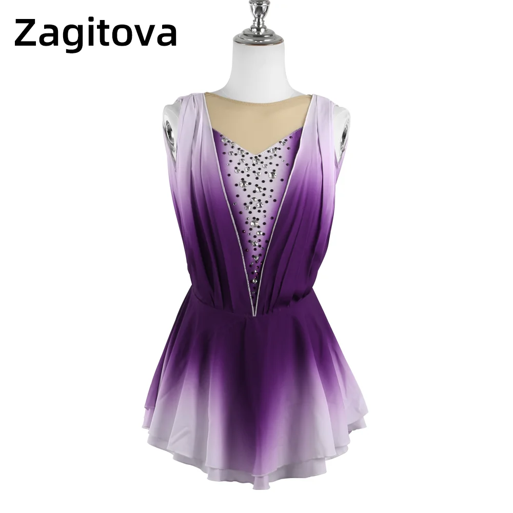 Zagitova Figure Skating Dress Women Girls Ice Skating Skirt Performance Competition Purple Gradient Mesh Skirt Costume
Zagitova Figure Skating Dress Women Girls Ice Skating Skirt Performance Competition Purple Gradient Mesh Skirt Costume