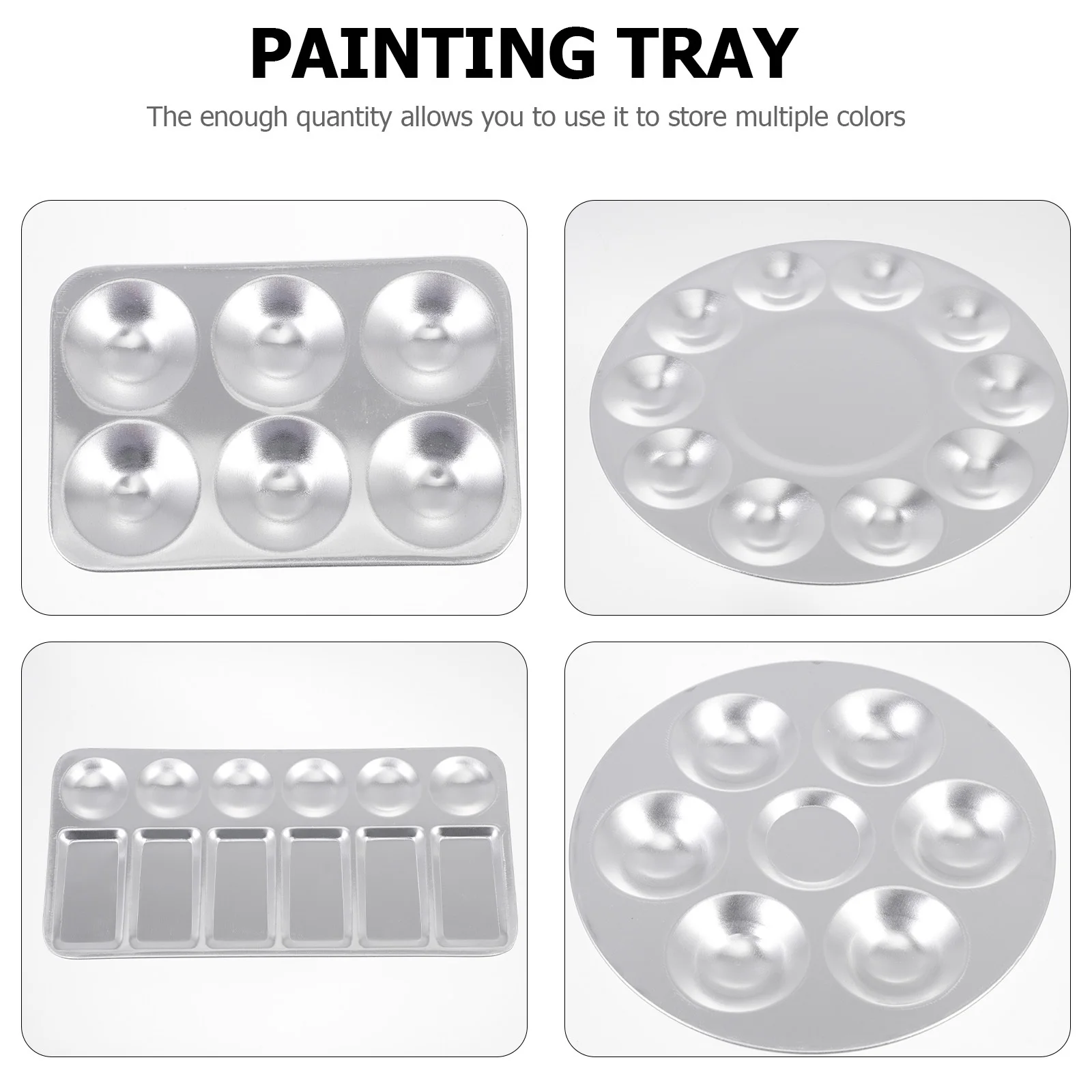 4 Pcs Palette Butterfly Dish Aluminium Pallet Pigment Tray Paint Art Painting Board
4 Pcs Palette Butterfly Dish Aluminium Pallet Pigment Tray Paint Art Painting Board
