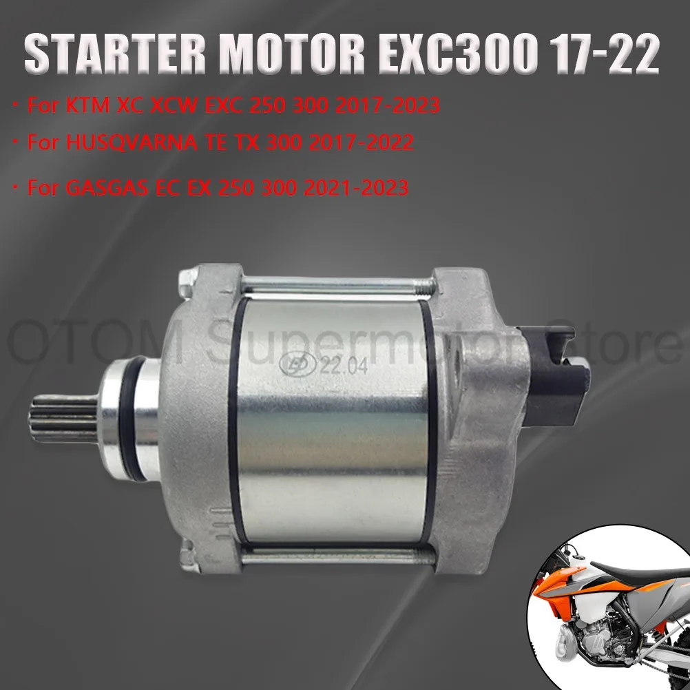 Стартер для мотоциклов 2017-2023 годов, электрический стартер двигателя для KTM XC XCW EXC HUSQVARNA TE TX GASGAS EC EX 250 300
Стартер для мотоциклов 2017-2023 годов, электрический стартер двигателя для KTM XC XCW EXC HUSQVARNA TE TX GASGAS EC EX 250 300