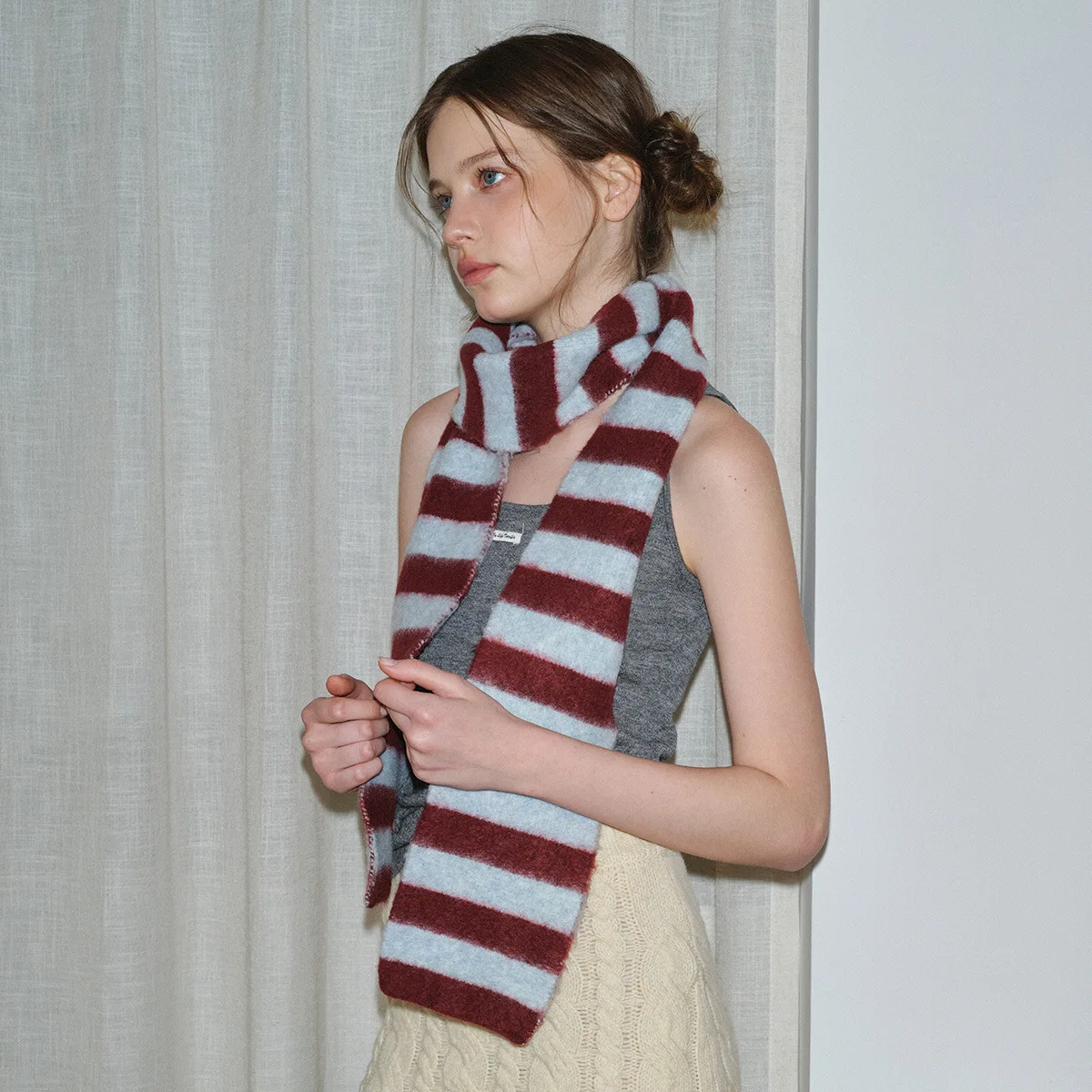 Casual Soft Blend Striped Knitted Scarf for Women Color Matching Warm Polyester Fiber Spring Summer Fashion Accessory
Casual Soft Blend Striped Knitted Scarf for Women Color Matching Warm Polyester Fiber Spring Summer Fashion Accessory