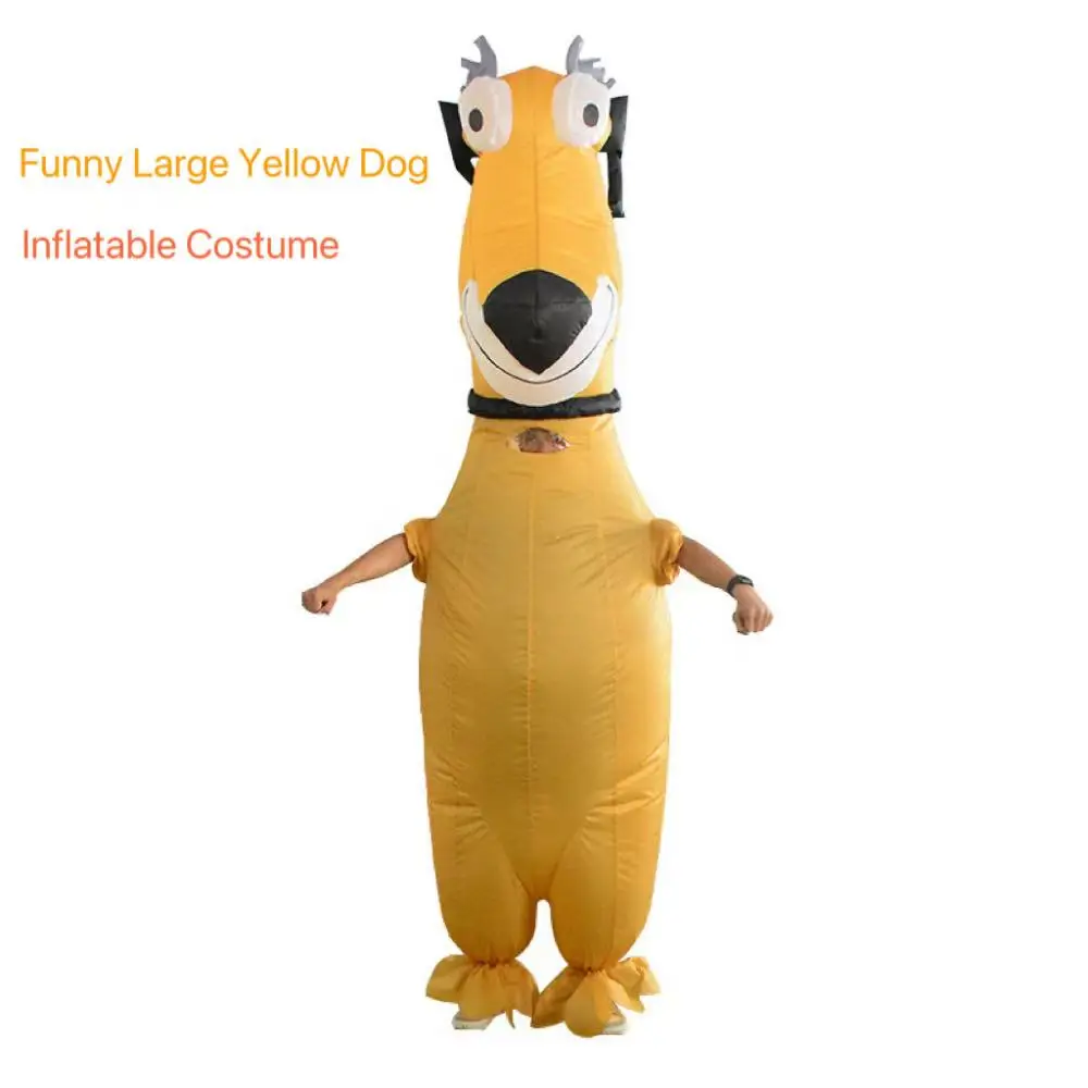 Halloween Inflatable Large Yellow Dog Costume Carnival Party Decorations Adult Walking Prop Clothing Stage Performance Suit Gift
Halloween Inflatable Large Yellow Dog Costume Carnival Party Decorations Adult Walking Prop Clothing Stage Performance Suit Gift