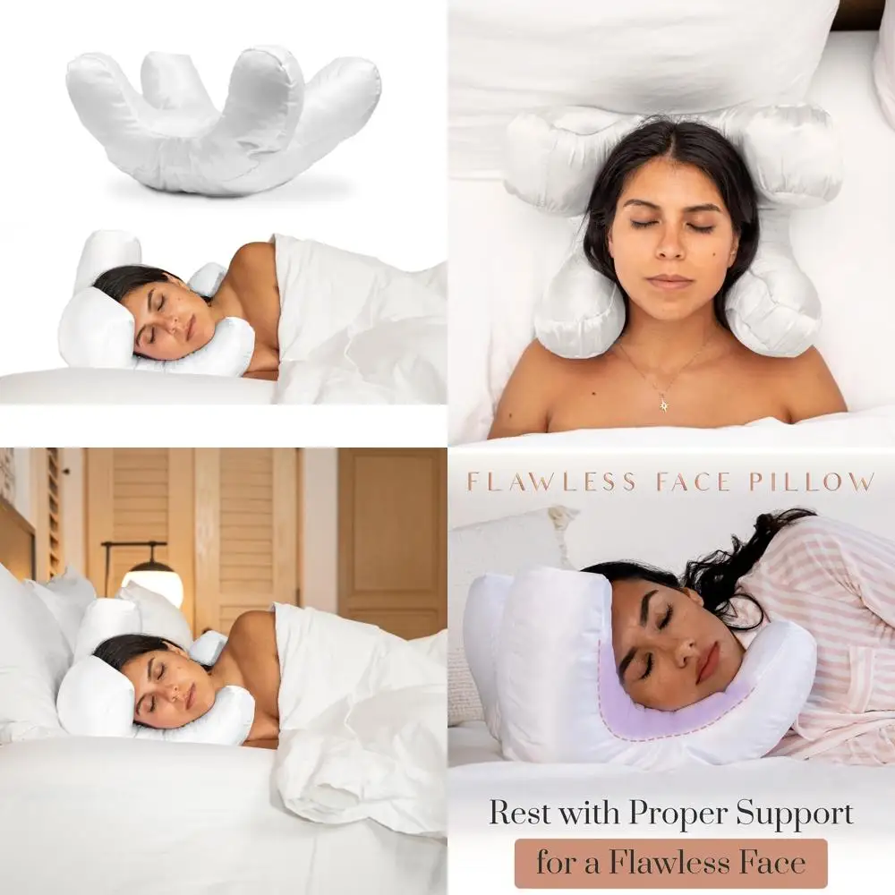 Enhance Beauty Sleep with a Flawless Face Pillow and Complimentary White Satin Pillowcase for Anti-Aging and Back Sleeping Suppo
Enhance Beauty Sleep with a Flawless Face Pillow and Complimentary White Satin Pillowcase for Anti-Aging and Back Sleeping Suppo