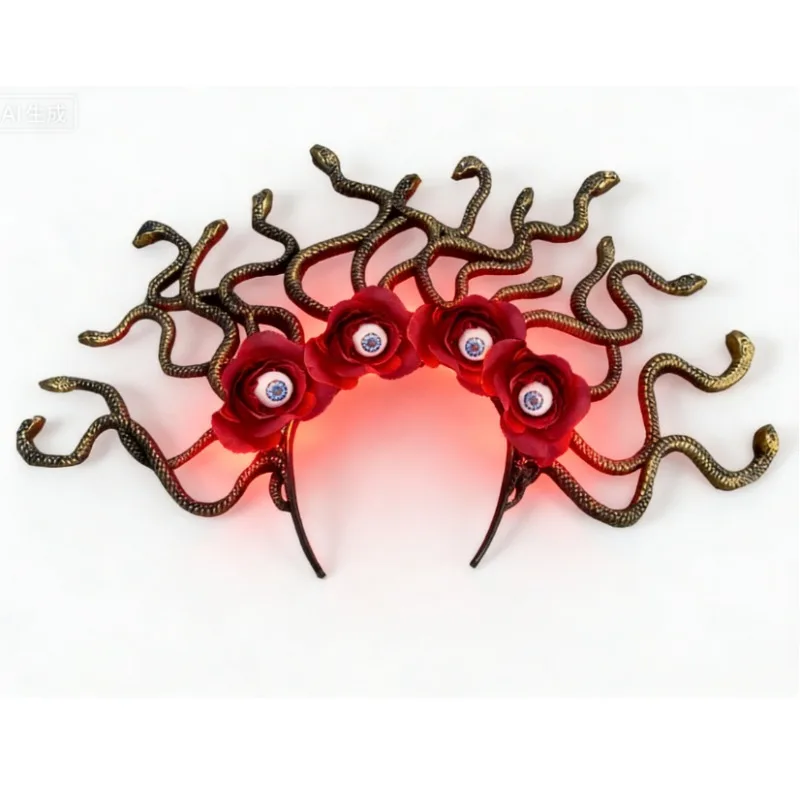 Светящаяся корона MedusLED со змеями, розами и искусственными глазами | Обруч для волос в стиле богини для женщин, для фотосессий беременных, косплея, Хэллоуина
Светящаяся корона MedusLED со змеями, розами и искусственными глазами | Обруч для волос в стиле богини для женщин, для фотосессий беременных, косплея, Хэллоуина