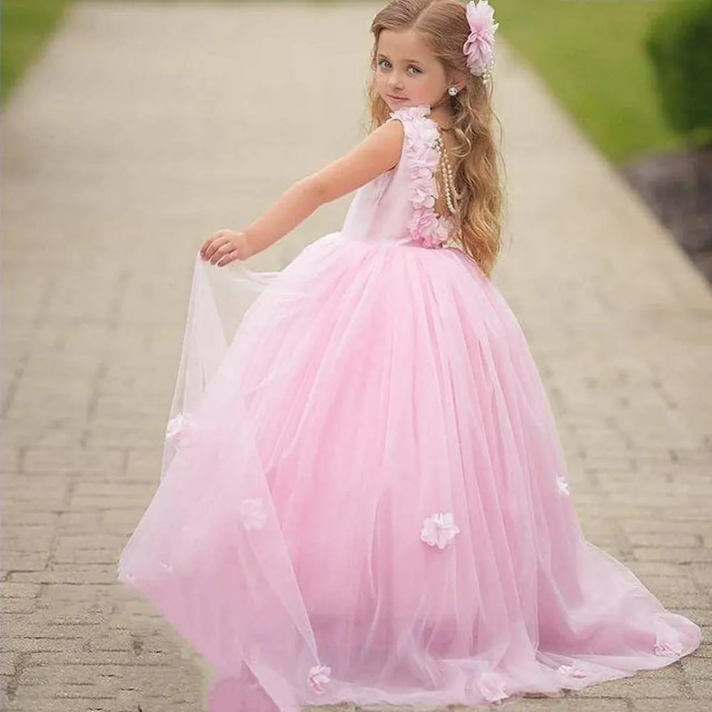 Elegant Tulle Sequins Puffy Flower Girl Dress For Wedding Applique Full Sleeve Kids Birthday Party First Communion Ball Gowns
Elegant Tulle Sequins Puffy Flower Girl Dress For Wedding Applique Full Sleeve Kids Birthday Party First Communion Ball Gowns
