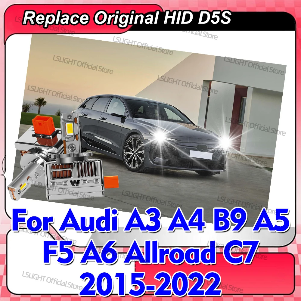 2Pcs D5S LED Headlights 12V Copper Tube Bulbs 30000LM Super Brightness Headlamps For Audi A3 A4 B9 A5 F5 A6 Allroad C7 2015-2022
2Pcs D5S LED Headlights 12V Copper Tube Bulbs 30000LM Super Brightness Headlamps For Audi A3 A4 B9 A5 F5 A6 Allroad C7 2015-2022