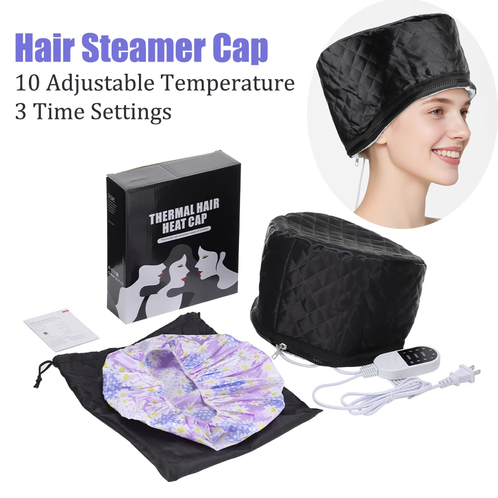 Профессиональная шапочка-пароварка для волос с электрическим подогревом, шапочка для волос, термообработка, шапка для ухода за волосами, глубокое кондиционирование, окраска, спа-шапочка 
Профессиональная шапочка-пароварка для волос с электрическим подогревом, шапочка для волос, термообработка, шапка для ухода за волосами, глубокое кондиционирование, окраска, спа-шапочка