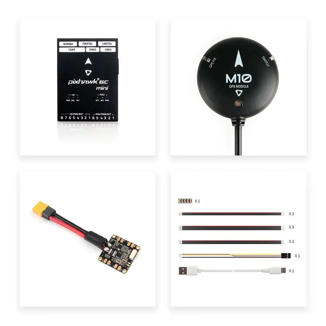 Holybro Pixhawk 6C Mini Flight Controller PX4 Ardupilot, STM32H743 MCU, Anti-Vibration, RTK Ready
Holybro Pixhawk 6C Mini Flight Controller PX4 Ardupilot, STM32H743 MCU, Anti-Vibration, RTK Ready