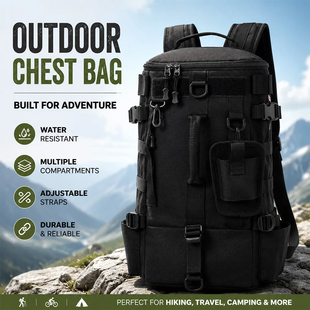 Versatile Outdoor Backpack for Hiking Camping Fishing Backpack with Rod Holders Fish, Large Capacity Tactical MOLLE Shoulder Bag
Versatile Outdoor Backpack for Hiking Camping Fishing Backpack with Rod Holders Fish, Large Capacity Tactical MOLLE Shoulder Bag