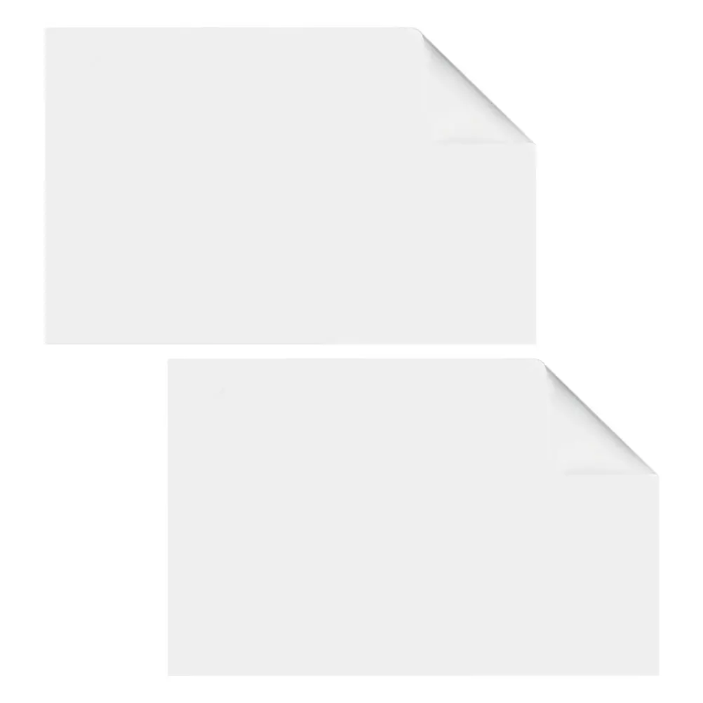 2pcs Electrostatic Whiteboard Stickers Dry Erase Wall Static Cling PP Material Smooth Writing Ideal for Drawing Note Taking
2pcs Electrostatic Whiteboard Stickers Dry Erase Wall Static Cling PP Material Smooth Writing Ideal for Drawing Note Taking
