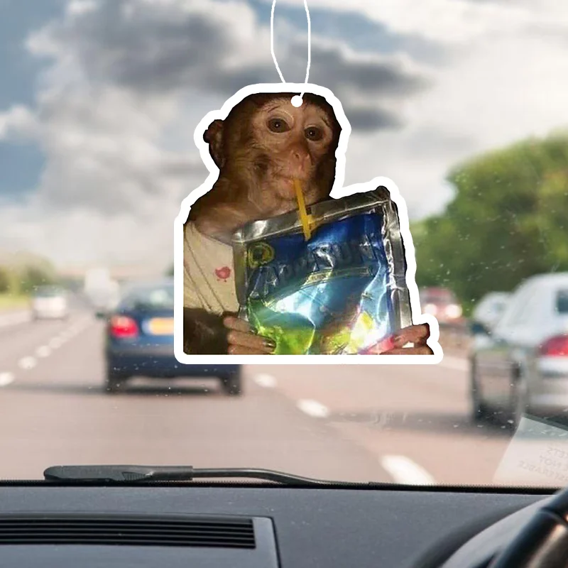 1/3pcs Funny Monkey Design Car Air Freshener Car Rearview Mirror Hanging Aromatherapy Tablet Car Air Freshener For Men And Women
1/3pcs Funny Monkey Design Car Air Freshener Car Rearview Mirror Hanging Aromatherapy Tablet Car Air Freshener For Men And Women