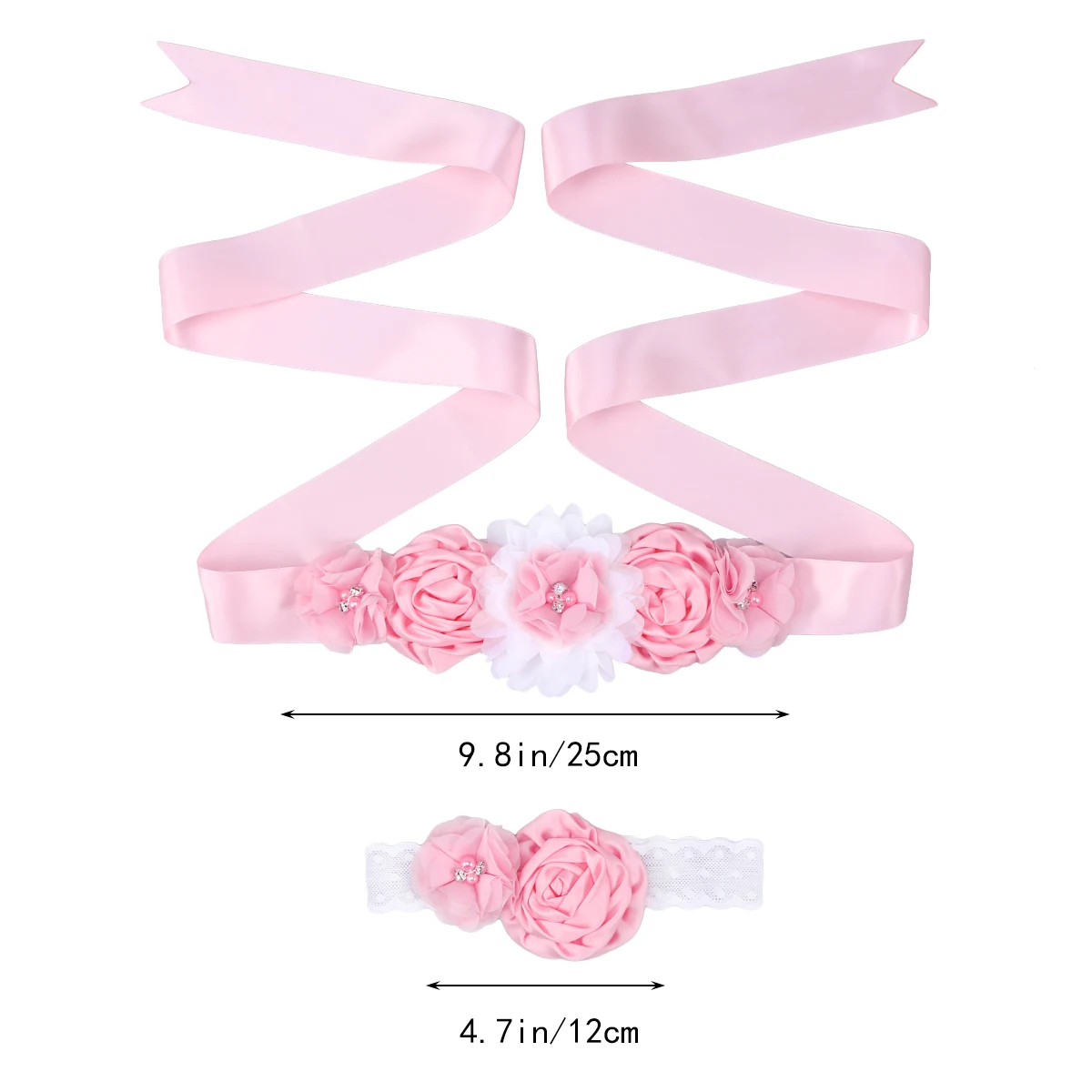 2pcs Flower Girl Sash Belt Rhinestone Wedding Ribbon Pink Pregnant Kids Satin Pearl Maternity Photo Prop Decor
2pcs Flower Girl Sash Belt Rhinestone Wedding Ribbon Pink Pregnant Kids Satin Pearl Maternity Photo Prop Decor