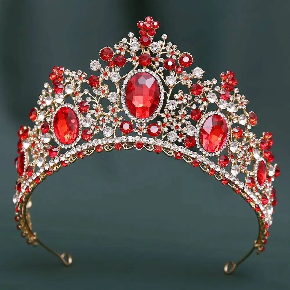 Large Red Crystal Bridal Crowns Queen Women Girls Wedding Tiaras For Pageant Diadem Headband Princess Party Hair Dress Jewelry
Large Red Crystal Bridal Crowns Queen Women Girls Wedding Tiaras For Pageant Diadem Headband Princess Party Hair Dress Jewelry