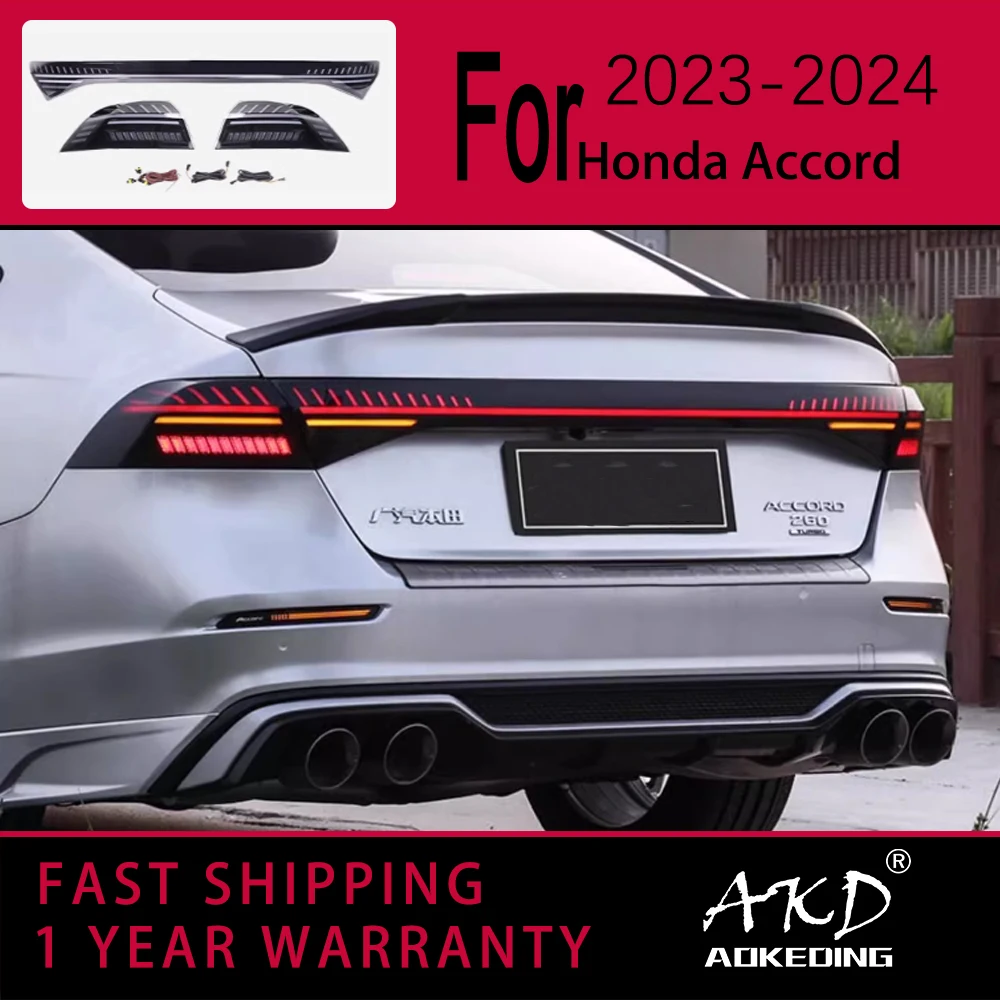 Car Lights for Honda Accord G11 LED Tail Light 2023-2024 Rear Stop Lamp Brake Signal DRL Reverse Automotive Accessories
Car Lights for Honda Accord G11 LED Tail Light 2023-2024 Rear Stop Lamp Brake Signal DRL Reverse Automotive Accessories